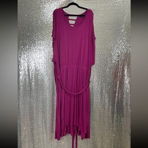 Lane Bryant Size 38/40 Plum Front Tie Dress. Worn once